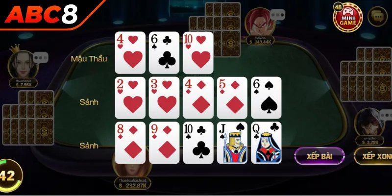 Tips chơi Game Mậu Binh online ABC8 hiệu quả cho hội viên