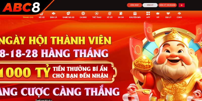 Lợi ích khi đăng nhập ABC8