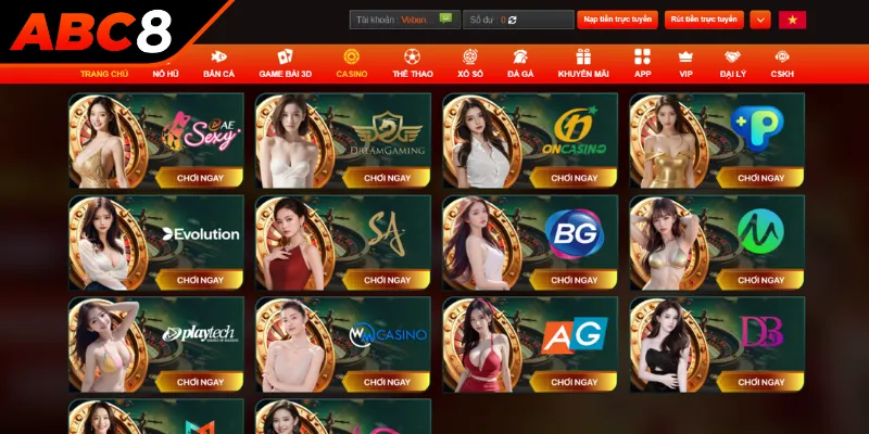 Những mẹo chơi thắng lớn tại Casino online ABC8